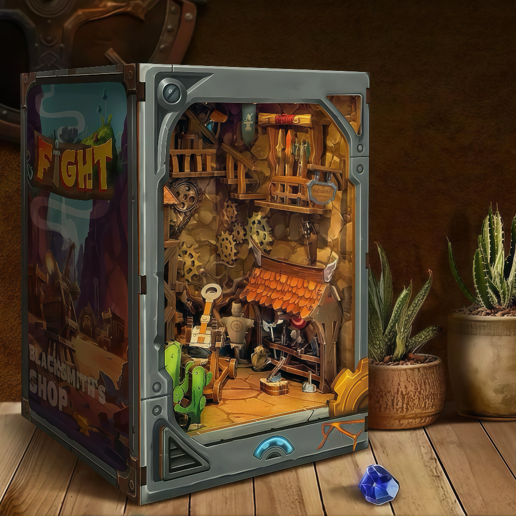 Mine Fortress Bookend Model
