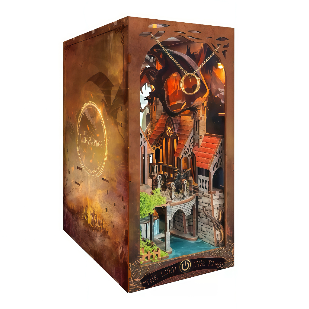 Enchanted Ring Valley Bookend Model