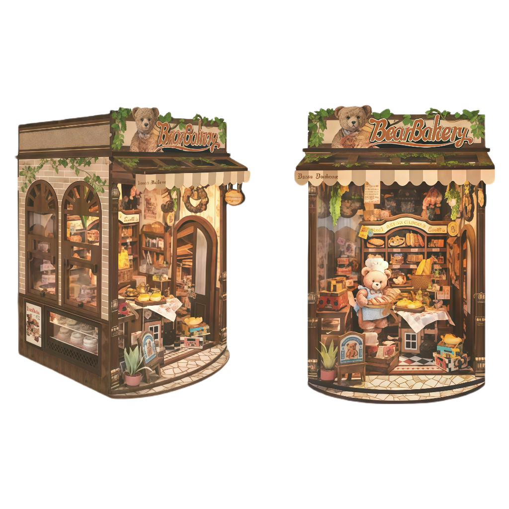 Bear Bakery 3D Wooden Puzzle Model