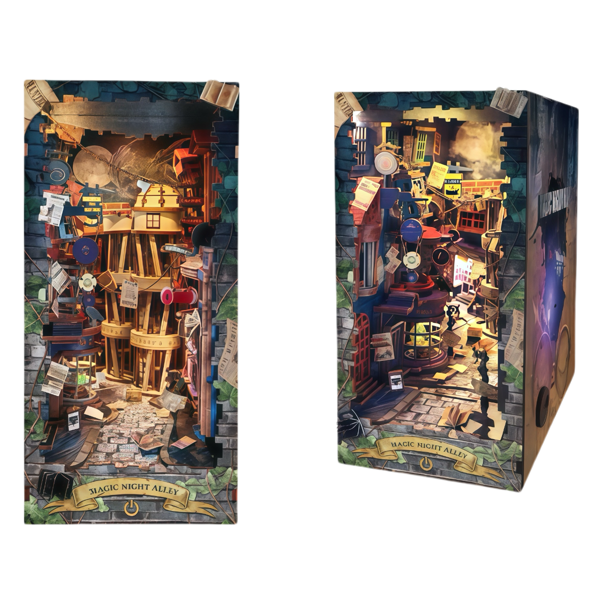 Magic Night Alley 3D Wooden Puzzle Model