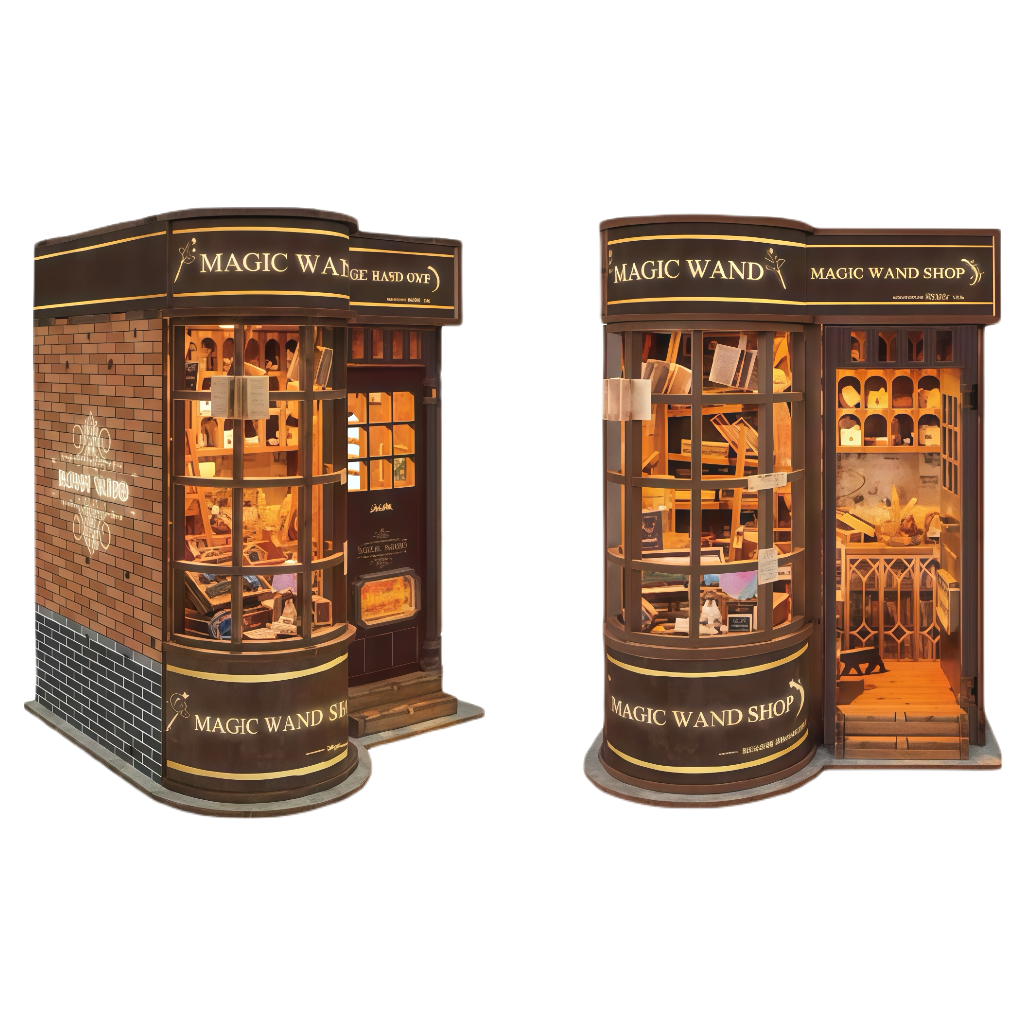 Magic Wand Shop 3D Wooden Puzzle Model