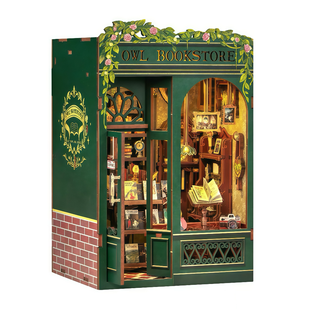 Owl Bookstore 3D Wooden Puzzle Model