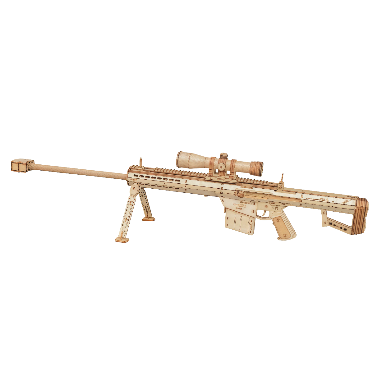 Barrett Sniper Rifle – 3D Wooden Puzzle Model
