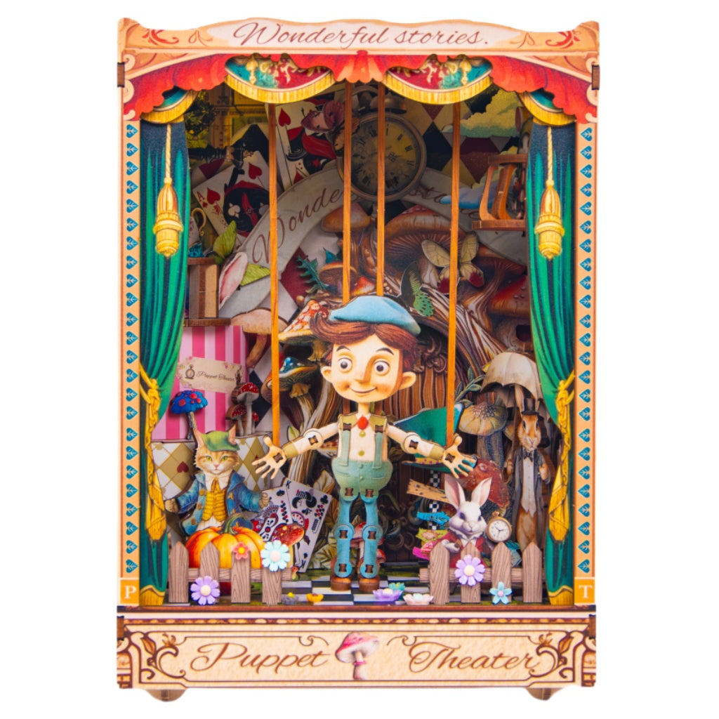 Puppet Theater – 3D Wooden Puzzle Light Box Diorama